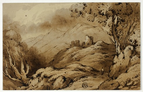 Mountainous Landscape with Ruins, n.d. Creator: James Robertson.