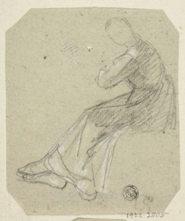 Seated Woman in Profile, n.d. Creator: Unknown.