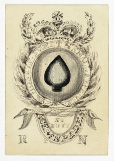 Playing Card: Ace of Spades, n.d. Creator: Unknown.