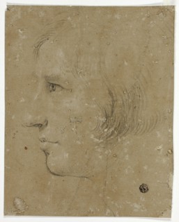 Profile of Male Head to Left, 1700/99. Creator: Unknown.