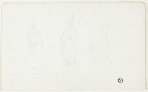 Venus, Saint Susanna, Mercury by M. Pigalle, c.1845. Creator: Unknown.