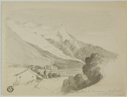 View of the Village of Chamonix, and the Bossons Glacier, n.d. Creator: Unknown.