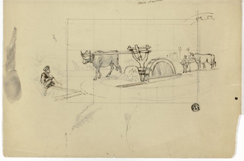 Ox Working on a Treadmill, n.d. Creator: Unknown.