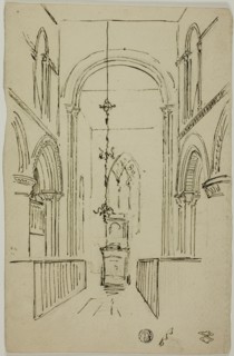 Interior of a Cathedral, n.d. Creator: Unknown.