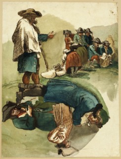 Sketches of Travelers, n.d. Creator: Unknown.