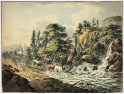 Cow Herd Driven to River, n.d. Creator: Unknown.
