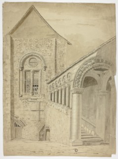Staircase...Green Court, Canterbury, n.d. Creator: Unknown.