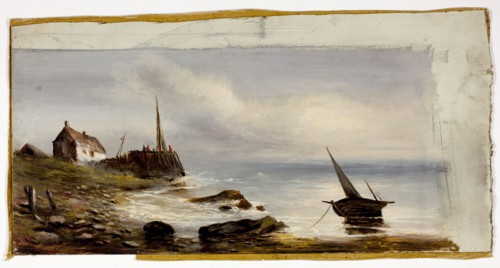 Cottage on the Shore, n.d. Creator: Unknown.