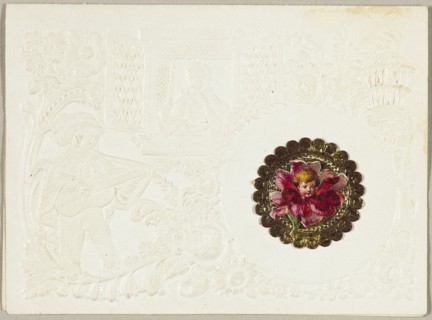 What Cheeks Can Half so Soft Appear (valentine), c.1850. Creator: Unknown.