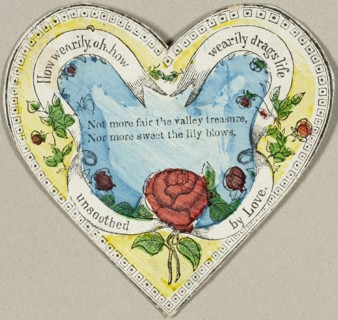 How Wearily, Oh, How Wearily Drags Life (valentine), c.1830. Creator: Unknown.