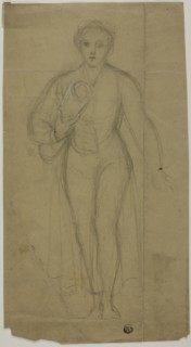 Standing Woman Carrying Rolled-Up Paper, n.d. Creator: Unknown.