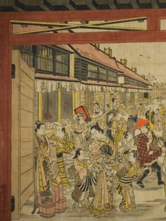 The Main Gate, New Yoshiwara, c. 1745. Creator: Torii Kiyotada.