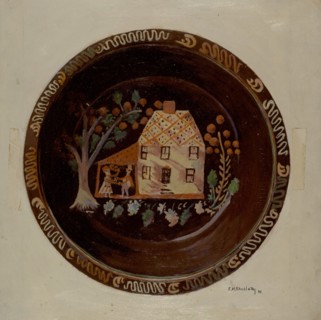 Pa. German Deep Dish, 1938. Creator: Eugene Shellady.