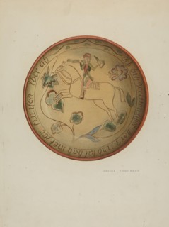 Pa. German Plate, 1937. Creator: Eugene Shellady.