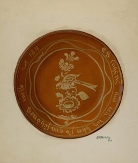 Pa. German Dish, 1936. Creator: Eugene Shellady.