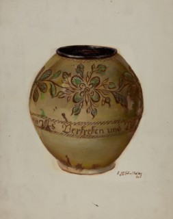 Pa. German Jar, 1936. Creator: Eugene Shellady.