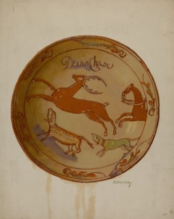 Pa. German Plate, 1935/1942. Creator: Eugene Shellady.