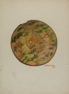 Pa. German Plate, 1937. Creator: Eugene Shellady.