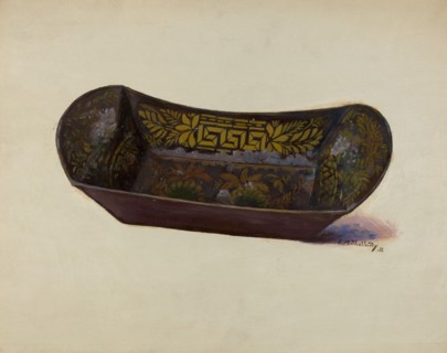 Bread or Apple Tray, 1936. Creator: Eugene Shellady.