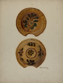 Pa. German Shaving Basin, 1937. Creator: Eugene Shellady.