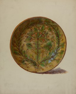 Pa. German Plate, 1937. Creator: Eugene Shellady.