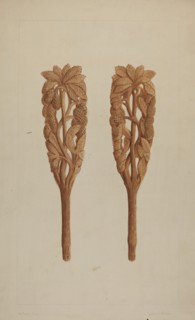 Wood Carving, 1935/1942. Creator: Eldon Allen.