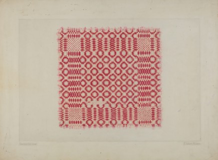 Bedspread, c. 1938. Creator: Eldon Allen.