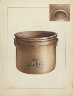 Stoneware Crock, c. 1953. Creator: Anna Aloisi.