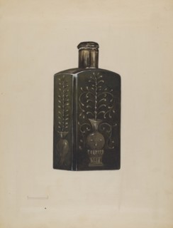 Bottle, c. 1936. Creator: Anna Aloisi.