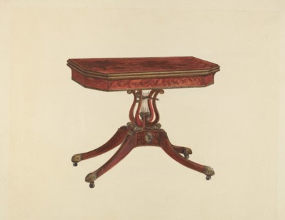 Card Table, 1936. Creator: Anna Aloisi.