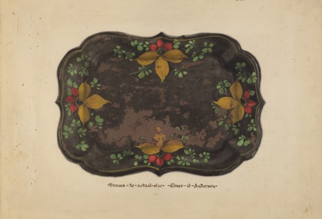 Fruit Tray, c. 1937. Creator: Elmer G Anderson.