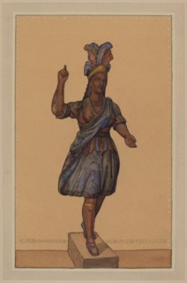 Cigar Store Indian, c. 1936. Creator: Elmer G Anderson.