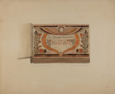 Illuminated Title Page from Manuscript Songbook, c. 1937. Creator: Elmer G Anderson.