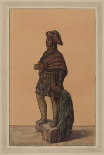 Wooden Indian, c. 1936. Creator: Elmer G Anderson.