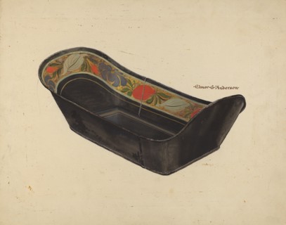 Bread Tray, c. 1937. Creator: Elmer G Anderson.