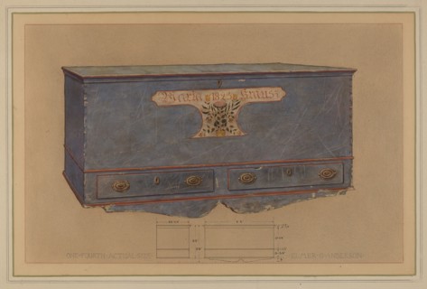 Pa. German Chest, c. 1936. Creator: Elmer G Anderson.
