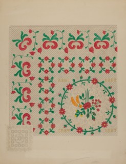 Dated Quilt, c. 1938. Creator: Therkel Anderson.