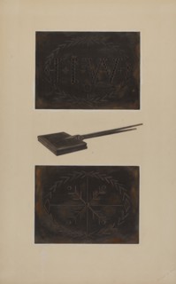 Waffle Iron, c. 1938. Creator: Therkel Anderson.