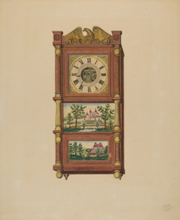 Shelf Clock, c. 1938. Creator: Therkel Anderson.