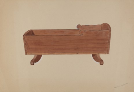 Doll Cradle, c. 1938. Creator: Therkel Anderson.
