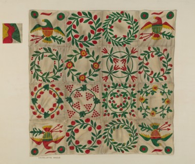 Quilt, 1935/1942. Creator: Charlotte Angus.