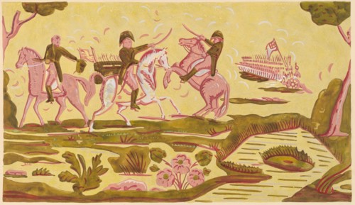 Wallpaper from Bandbox, c. 1937. Creator: Charlotte Angus.