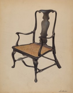 Armchair, c. 1936. Creator: Louis Annino.