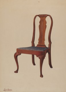 Side Chair, c. 1937. Creator: Louis Annino.