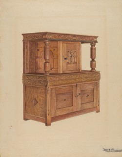 Court Cupboard, c. 1936. Creator: Louis Annino.