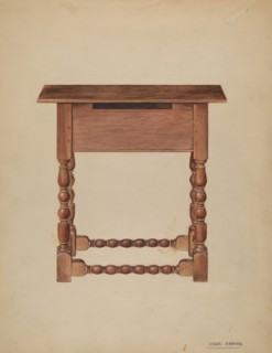Tavern Table or Refectory Table, 1935/1942. Creator: Louis Annino.