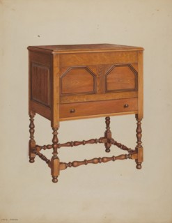 Chest on Frame, c. 1937. Creators: Louis Annino, Francis Borelli.