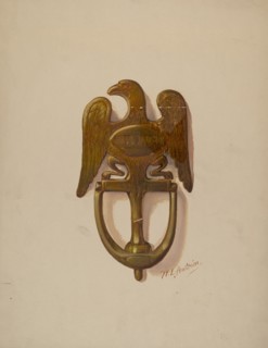 Door Knocker, c. 1936. Creator: William L. Antrim.