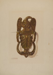 Door Knocker, c. 1936. Creator: William L. Antrim.