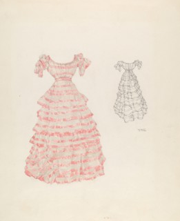 Dress, c. 1937. Creator: Arelia Arbo.